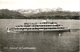 Starnberger See, MS Seeshaupt Mit Zugspitzpanorama - Starnberg