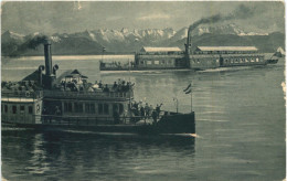 Starnberger See, Dampferbegegnung - Starnberg