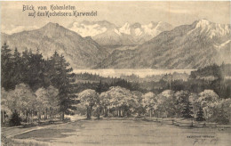 Eurasburg, Blick Von Hohenleiten Auf Den Kochelsee U. Karwendel - Bad Toelz