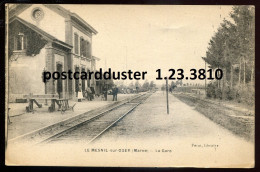 FRANCE Le Mesnil Sur Oger Postcard 1910s Train Station La Gare (h3606) - Altri & Non Classificati