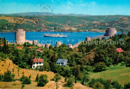 73073170 Istanbul Constantinopel Blick Aus Europa Auf Asien Mit Burg Im Bosphoru - Turquie