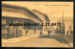 EGYPT Suez Postcard 1916 Eastern Telegraph Company (h2854) - Suez