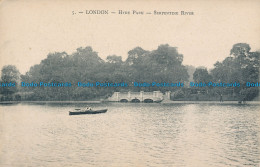 R048929 London. Hyde Park. Serpentine River. Faciolle - Autres & Non Classés