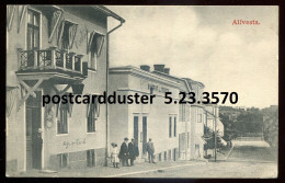 SWEDEN Alfvesta Postcard 1916 Street View (h2855) - Sweden