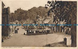 R048417 The Yarn Market And Castle. Dunster. 1950 - World