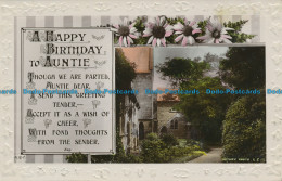 R048433 Greetings. Happy Birthday To Auntie. Rotary. RP - World