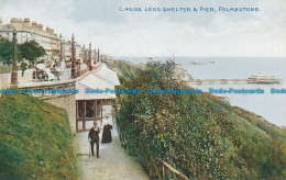 R048968 Leas Shelter And Pier. Folkestone. Photochrom. Celesque. No C.45159 - World