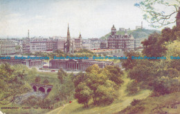 R048445 Edinburgh From The Castle. Valentine. Art Colour - World