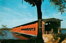 73061564 Sturgis_Michigan Covered Bridge Spanning The St Joseph River - Other & Unclassified