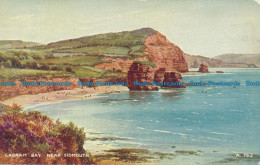 R048495 Ladram Bay Near Sidmouth. Valentine. Art Colour. 1958 - Monde