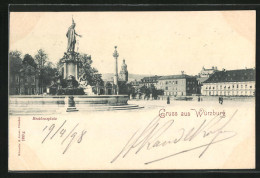 AK Würzburg, Motiv Vom Residenzplatz  - Würzburg