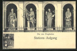 AK Würzburg, Stations-Aufgang, Die Vier Propheten  - Wuerzburg