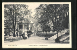 AK Essen-Ruhr, Stadtgarten Mit Musikpavillon  - Essen