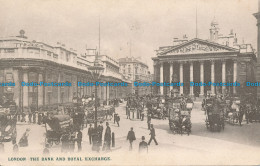 R049057 London. The Bank And Royal Exchange. 1907 - Sonstige & Ohne Zuordnung