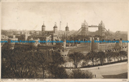 R049115 London. The Tower And Tower Bridge. Photochrom. No 48582. 1928 - Andere & Zonder Classificatie