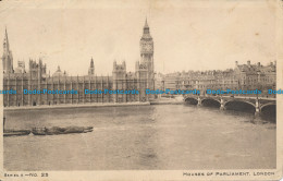 R049116 Houses Of Parliament. London. 1924 - Sonstige & Ohne Zuordnung