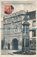 R048590 War Memorial And Christ Church Gateway. Canterbury. 1931 - World