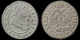 Austria Holy Roman Empire Habsburg Leopold I AR Kreuzer 1699 - Oesterreich