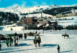 13573506 St Moritz GR Wintersportplatz Reiten Pferdekutsche Alpen  St Moritz GR - Sonstige & Ohne Zuordnung