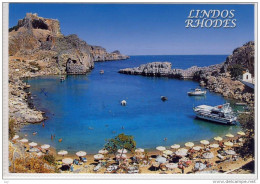 GREECE - GRECE: THODES - LINDOS, Panorama,  Large Format,  Nice Stamp 2008 - Greece