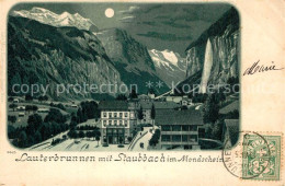 13566916 Lauterbrunnen BE Staubbach Mondschein Lauterbrunnen BE - Autres & Non Classés