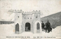 13566796 Chaux-de-Fonds La Concours De Constructions De Neige Winterlandschaft C - Sonstige & Ohne Zuordnung