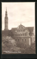 AK Zittau I / Sa., Klosterkirche Mit Historischem Giebel  - Zittau