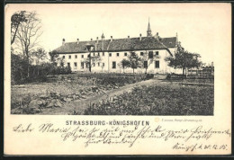 CPA Strassburg-Königshofen, Vue Partielle Avec Vue Du Bâtiment  - Altri & Non Classificati