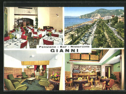 Cartolina Finale Ligure, Pensione-Bar-Ristorante Gianni  - Altri & Non Classificati