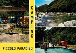 13531526 Avegno Camping Piccolo Paradiso Swimming Pool Partie Am Fluss Avegno - Otros & Sin Clasificación