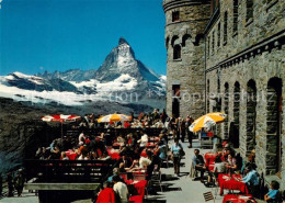 13340066 Zermatt VS Kulmhotel Gornergrat Terrasse Mit Blick Zum Matterhorn Walli - Sonstige & Ohne Zuordnung