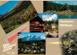 13339806 Flims Dorf Blick Gegen Foppa Waldhaus Mit Signina Und Caumasee Edelweis - Altri & Non Classificati