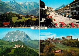 13320866 Gruyeres FR Stadtpanorama Schloss  Gruyeres FR - Andere & Zonder Classificatie