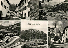 13319436 Santa Maria Val Muestair Ortsmotive Kirche Landschaftspanorama Alpen Al - Sonstige & Ohne Zuordnung