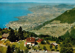 13312416 Caux VD Hostellerie De Caux Vue Sur Montreux Et Lac Leman Vue Aérienne  - Altri & Non Classificati