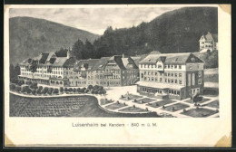 AK Kandern, Blick Auf Luisenheim  - Kandern