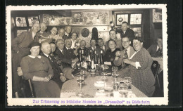 AK Rüdesheim, Stammtisch-Gruppenbild Im Gasthaus Drosselhof  - Rüdesheim A. Rh.