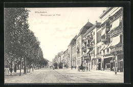 AK Wiesbaden, Rheinstrasse Mit Post  - Wiesbaden