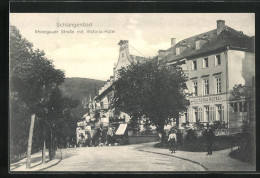 AK Schlangenbad, Rheingauer Strasse Mit Victoria-Hotel  - Schlangenbad