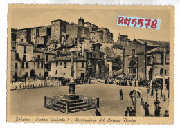 Lazio-viterbo-bolsena Piazza Umberto I Veduta Processione Del Corpus Domini  Animatissima Anni 40 - Otros & Sin Clasificación