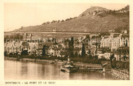 13299636 Montreux VD Le Port Et Le Quai Montreux VD - Autres & Non Classés