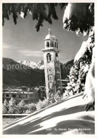 13298796 St Moritz GR Alter Kirchturm Winterpanorama Engadin St Moritz GR - Sonstige & Ohne Zuordnung