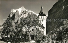 13298746 Grindelwald Kirche Mit Wetterhorn Berner Alpen Grindelwald - Sonstige & Ohne Zuordnung