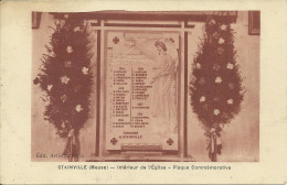 55  STAINVILLE    Intérieur De L'Eglise  Plaque Commémorative (victimes Guerre 14 18) - Otros & Sin Clasificación