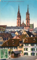 13298446 Basel BS Barfuesserplatz Mit Muenstertuermen Basel BS - Andere & Zonder Classificatie