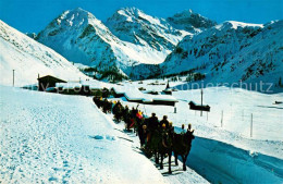 13295386 Davos GR Schlittenfahrt Sertig Doerfli Winterlandschaft Davos GR - Altri & Non Classificati