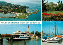 13248346 Romanshorn Bodensee Fliegeraufnahme Hafen Faehrschiff Park Romanshorn B - Autres & Non Classés