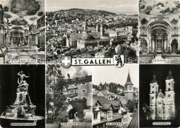 13238246 St Gallen SG Stiftsbibliothek Kathedrale St. Mangen Broderbrunnen Karst - Andere & Zonder Classificatie