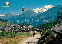 13237656 Saas-Fee Gondelbahn Spielboden Fletschhorn Lagginhorn Seilbahn Saas-Fee - Other & Unclassified