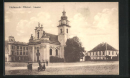AK Hermanuv Mestec, Námestí, Kirche  - Czech Republic